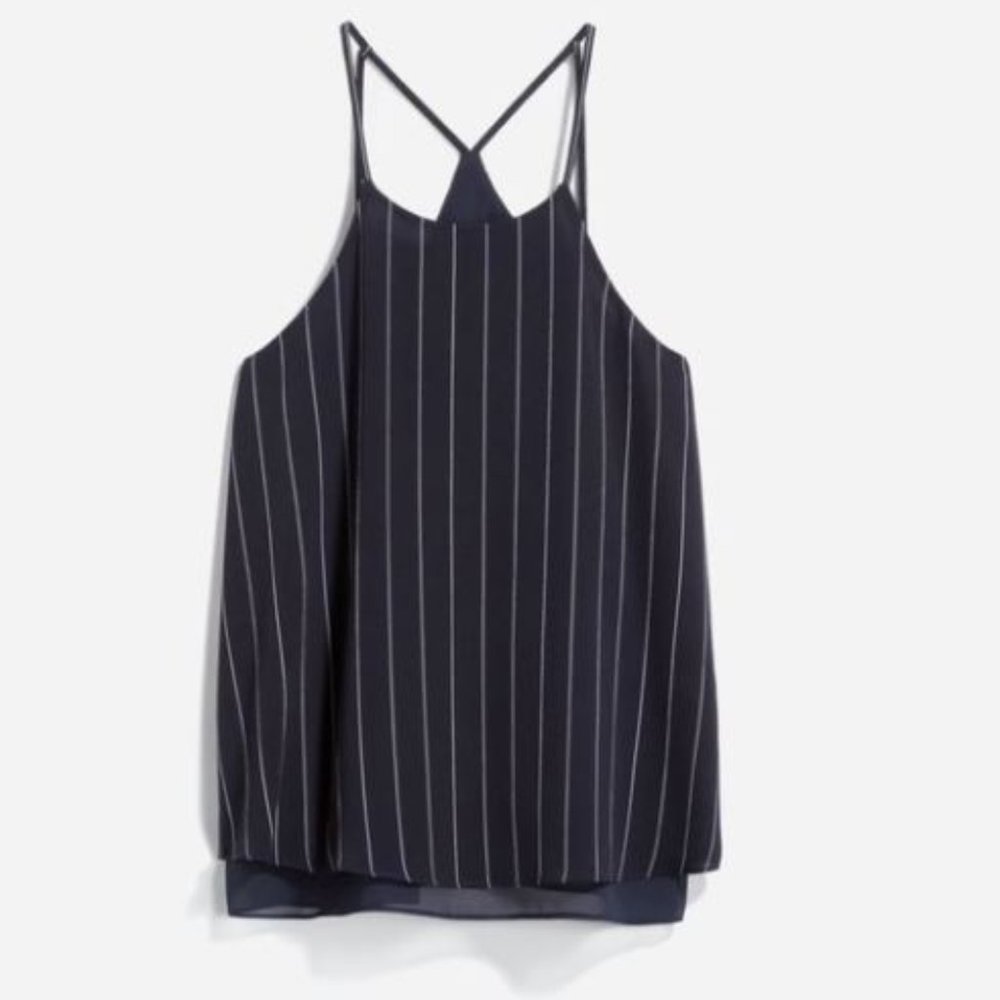 Alice Blue navy striped tank top M